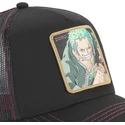 kepsar-curva-svart-snapback-roronoa-zoro-one-piece-av-capslab