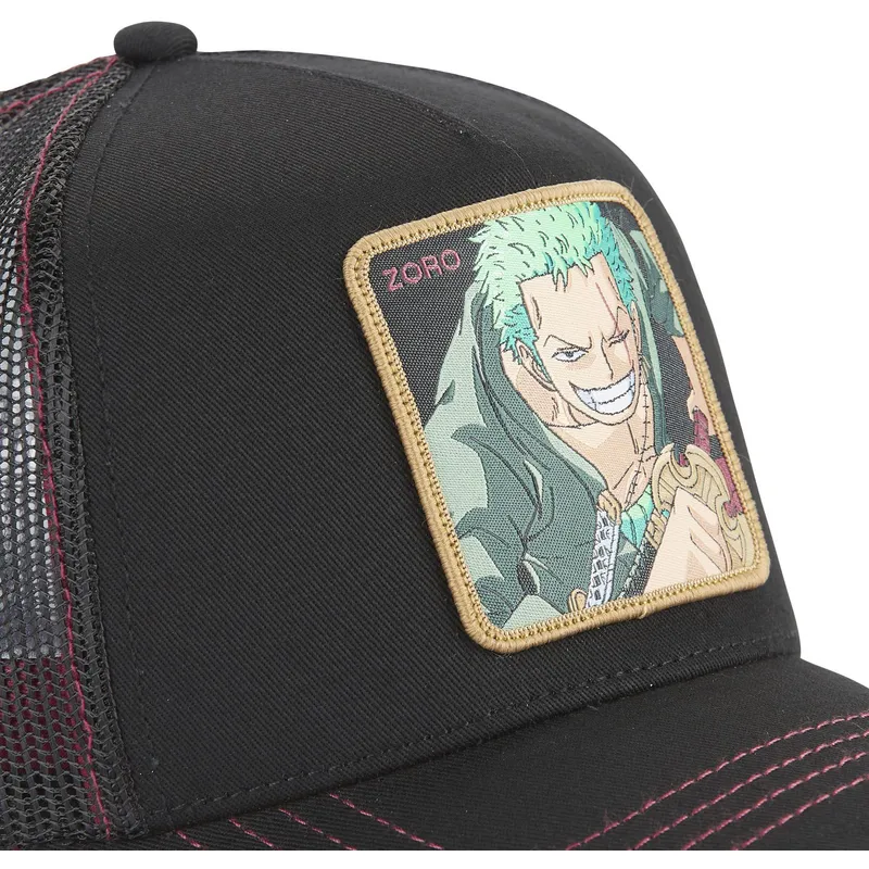 kepsar-curva-svart-snapback-roronoa-zoro-one-piece-av-capslab