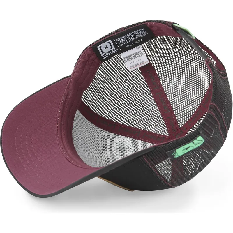 kepsar-curva-svart-snapback-roronoa-zoro-one-piece-av-capslab