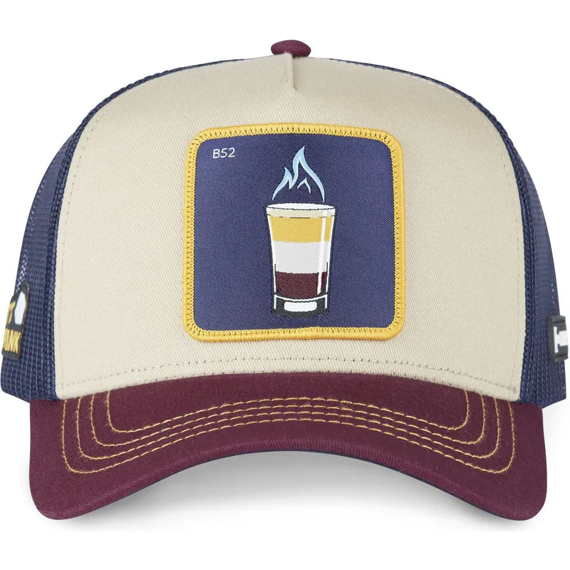 kepsar-curva-beige-snapback-b52-cocktails-av-capslab