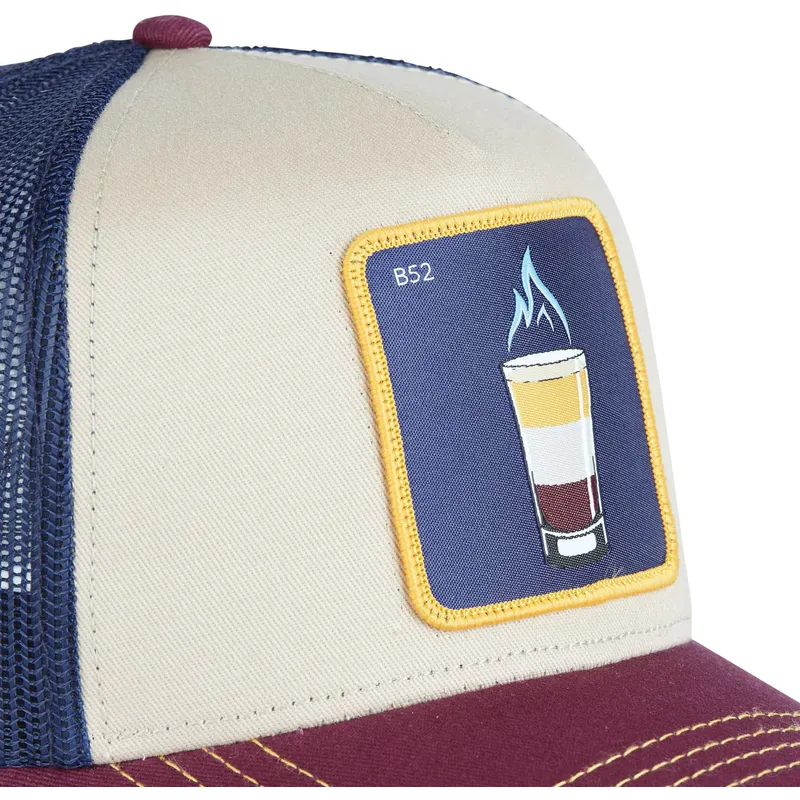 kepsar-curva-beige-snapback-b52-cocktails-av-capslab