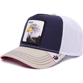 goorin-bros-morkbla-och-vit-truckerkeps-med-killer-eagle-mv-predator-the-farm-mvp