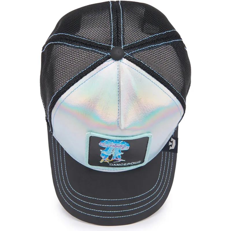 truckerkeps-gra-och-svart-manet-dangerous-go-away-the-farm-deep-sea-fran-goorin-bros