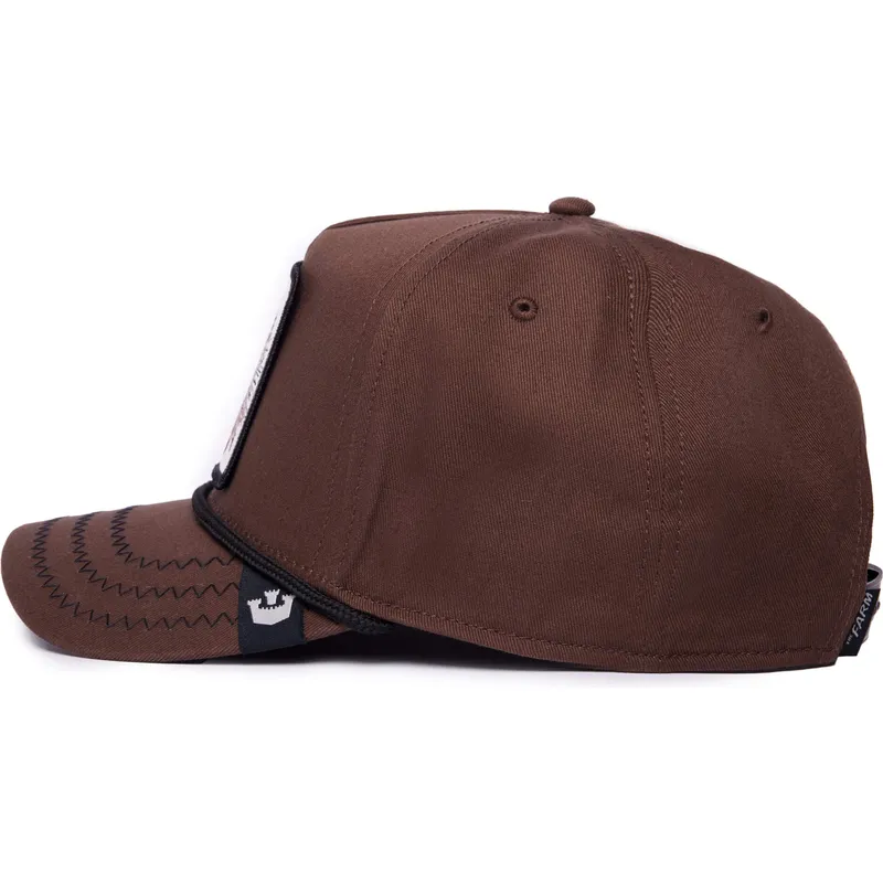 brun-kurvad-snapback-keps-med-piggsvin-prick-porcupine-100-the-farm-all-over-canvas-fran-goorin-bros