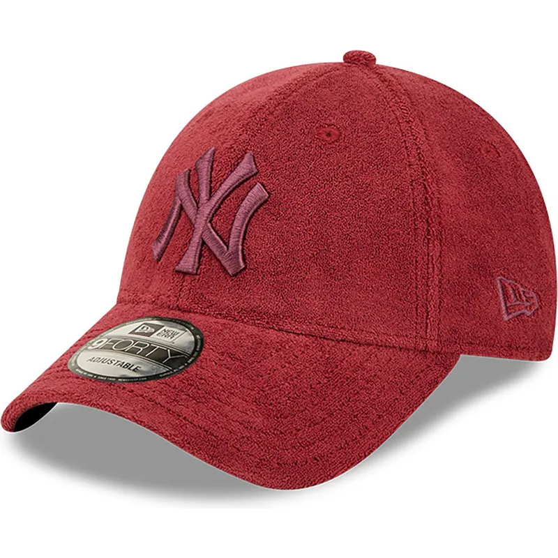 kepsar-curva-rod-justerbart-band-9forty-towelling-fran-new-york-yankees-mlb-av-new-era
