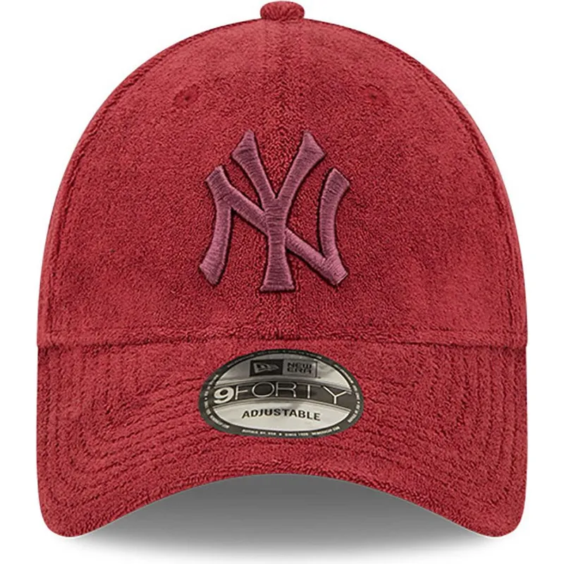 kepsar-curva-rod-justerbart-band-9forty-towelling-fran-new-york-yankees-mlb-av-new-era