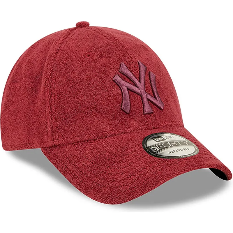 kepsar-curva-rod-justerbart-band-9forty-towelling-fran-new-york-yankees-mlb-av-new-era