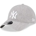gra-justerbar-9twenty-herringbone-bojd-keps-new-york-yankees-mlb-fran-new-era