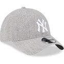 gra-justerbar-9twenty-herringbone-bojd-keps-new-york-yankees-mlb-fran-new-era