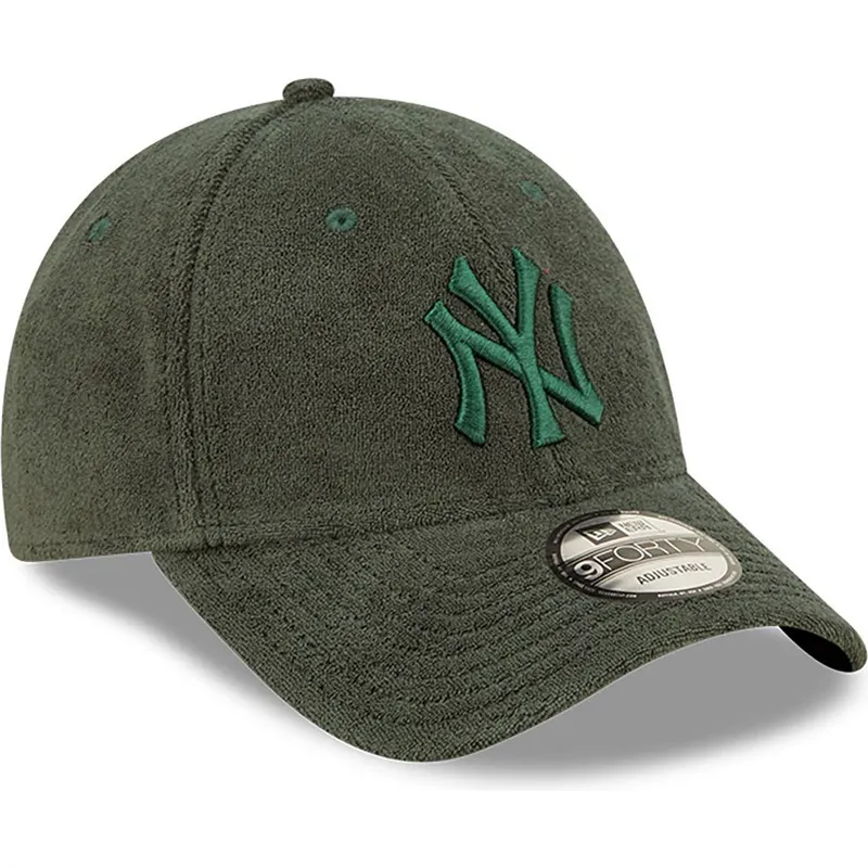 new-era-new-york-yankees-mlb-9forty-gron-justerbar-bojd-keps-med-gron-logotyp-i-frotte
