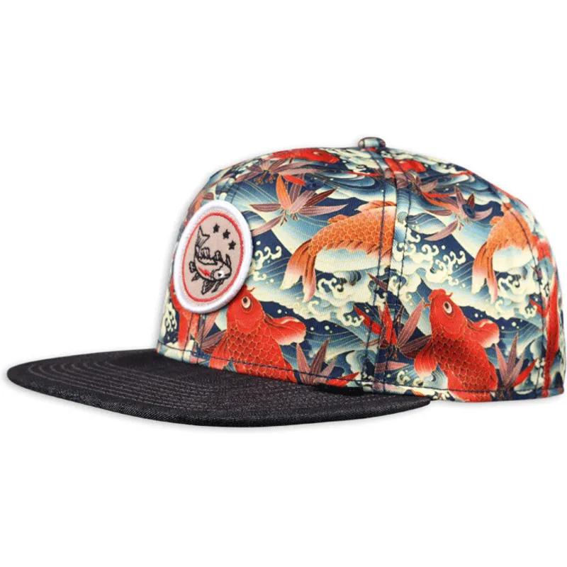 rod-platt-snapback-keps-koi-linen-fran-djinns