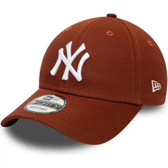 New Era Böjd Bräda 9FORTY League Essential New York Yankees MLB Brun Justerbar Keps