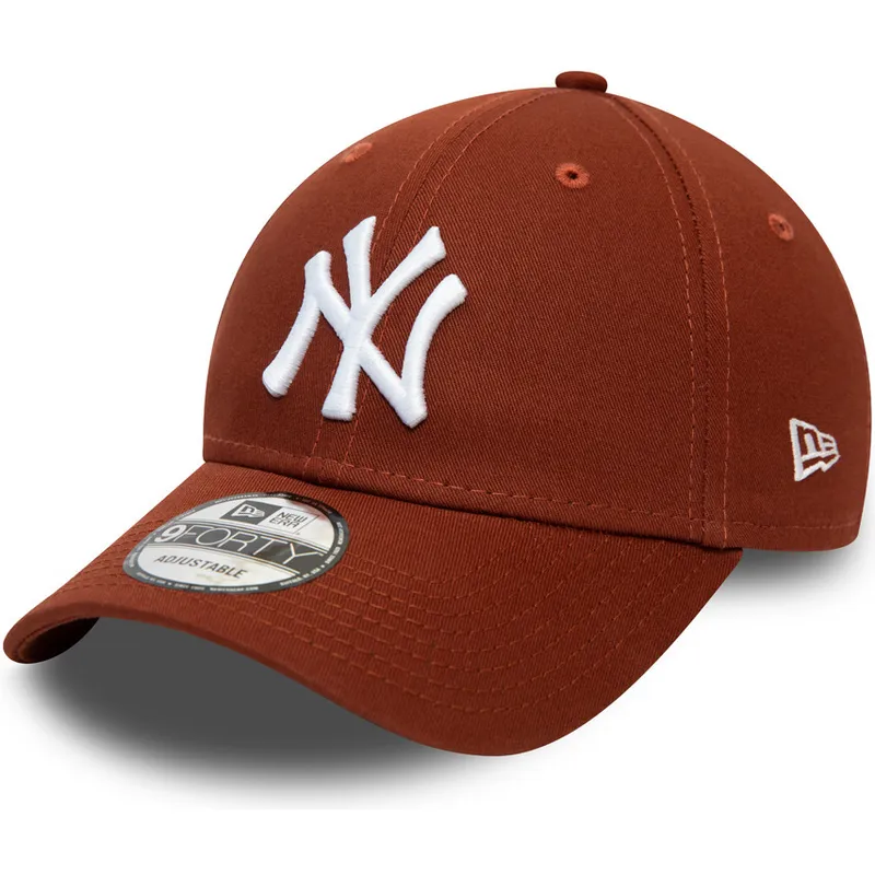 kepsar-curva-brun-justerbart-band-9forty-league-essential-fran-new-york-yankees-mlb-av-new-era