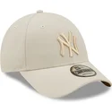 beige-bojd-keps-snapback-med-beige-logotyp-9forty-tonal-repreve-fran-new-york-yankees-mlb-av-new-era