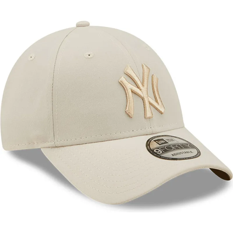 beige-bojd-keps-snapback-med-beige-logotyp-9forty-tonal-repreve-fran-new-york-yankees-mlb-av-new-era