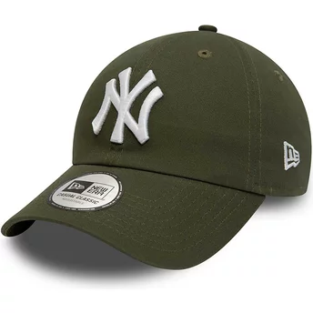 New Era böjd brätta 9TWENTY League Essential New York Yankees MLB Grön Justerbar Keps