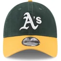 gron-och-gul-justerbar-kurvad-keps-9twenty-core-classic-fran-oakland-athletics-mlb-av-new-era