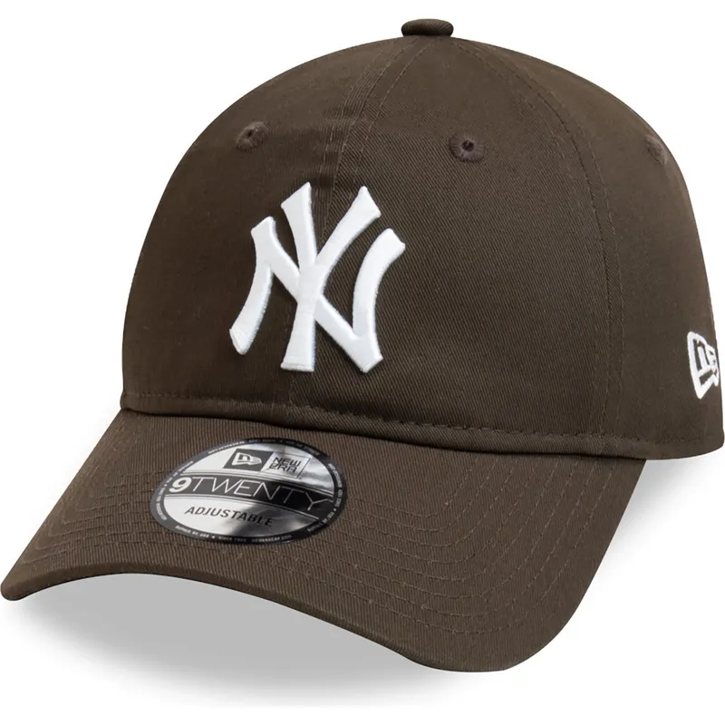 justerbar-brun-bojd-keps-9twenty-league-essential-new-york-yankees-mlb-fran-new-era