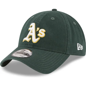 Grön böjd justerbar keps 9TWENTY Core Classic från Oakland Athletics MLB av New Era