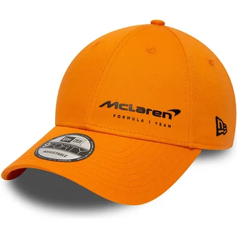 Böjd orange keps snapback 9FORTY Flawless från McLaren Racing Formula 1 av New Era
