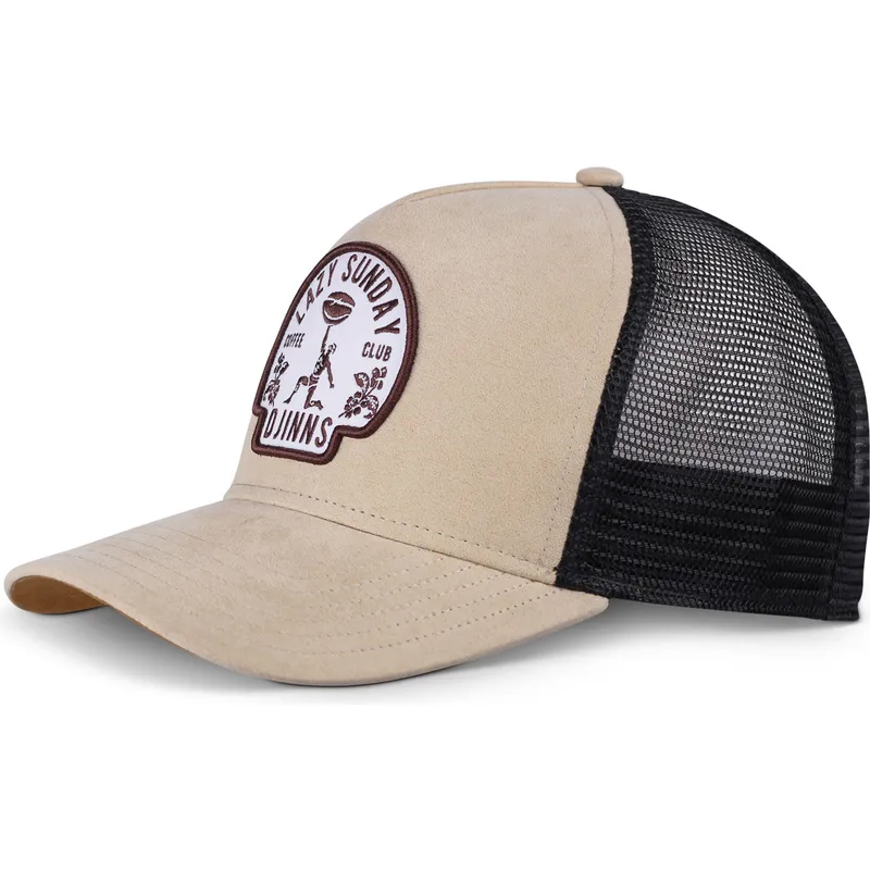 beige-och-svart-trucker-keps-lazy-classic-hft-fran-djinns