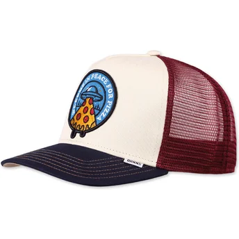 beige-rod-och-bla-truckerkeps-food-peace-pizza-hft-fran-djinns
