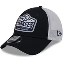 new-york-yankees-mlb-new-era-9forty-stretch-snap-tab-marinbla-och-vit-truckerkeps