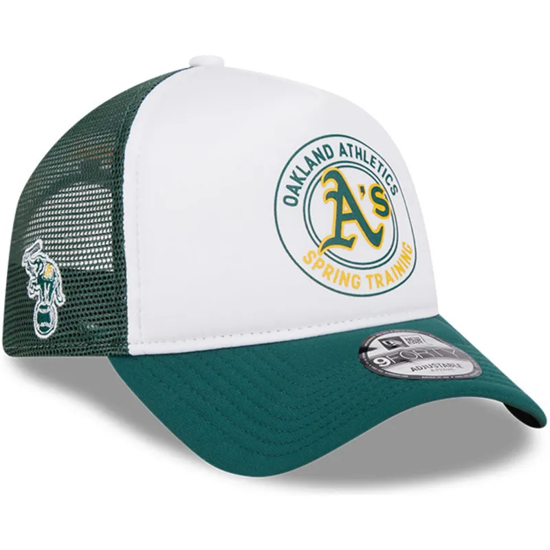 kepsar-curva-gron-snapback-9forty-a-frame-circle-fran-oakland-athletics-mlb-av-new-era