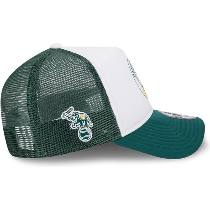 kepsar-curva-gron-snapback-9forty-a-frame-circle-fran-oakland-athletics-mlb-av-new-era