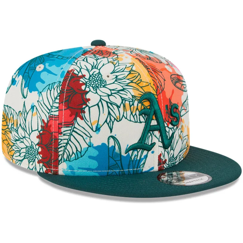 kepsar-plana-flerfargad-snapback-9fifty-spring-fran-oakland-athletics-mlb-av-new-era