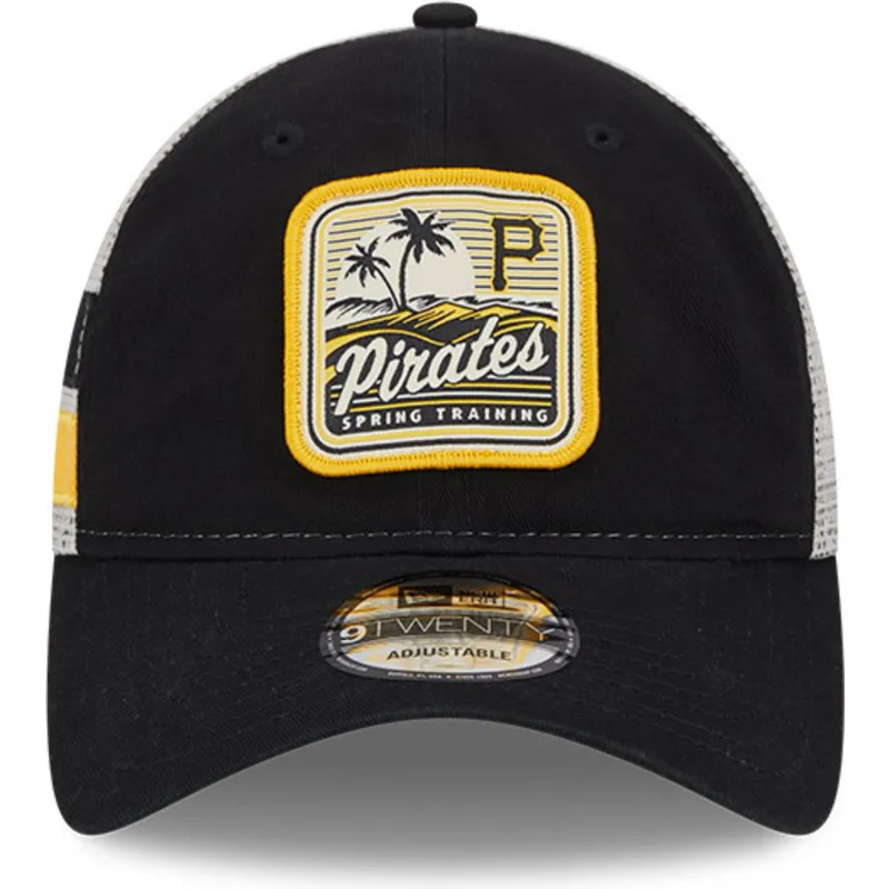 svart-och-vit-trucker-keps-9twenty-stripe-fran-pittsburgh-pirates-mlb-av-new-era