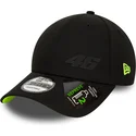 svart-justerbar-bojd-keps-9forty-repreve-valentino-rossi-vr46-motogp-fran-new-era