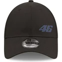 svart-justerbar-bojd-keps-9forty-repreve-valentino-rossi-vr46-motogp-fran-new-era