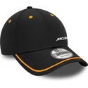 svart-justerbar-bojd-keps-9forty-contrast-piping-fran-mclaren-racing-formula-1-av-new-era