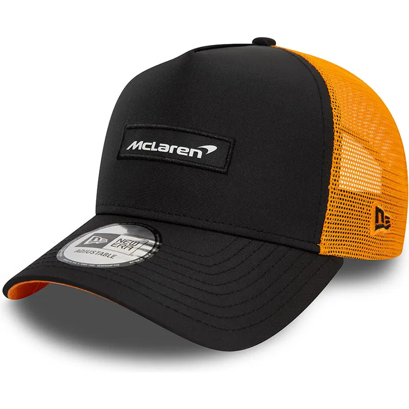 kepsar-curva-svart-snapback-9forty-a-frame-patch-front-fran-mclaren-racing-formula-1-av-new-era