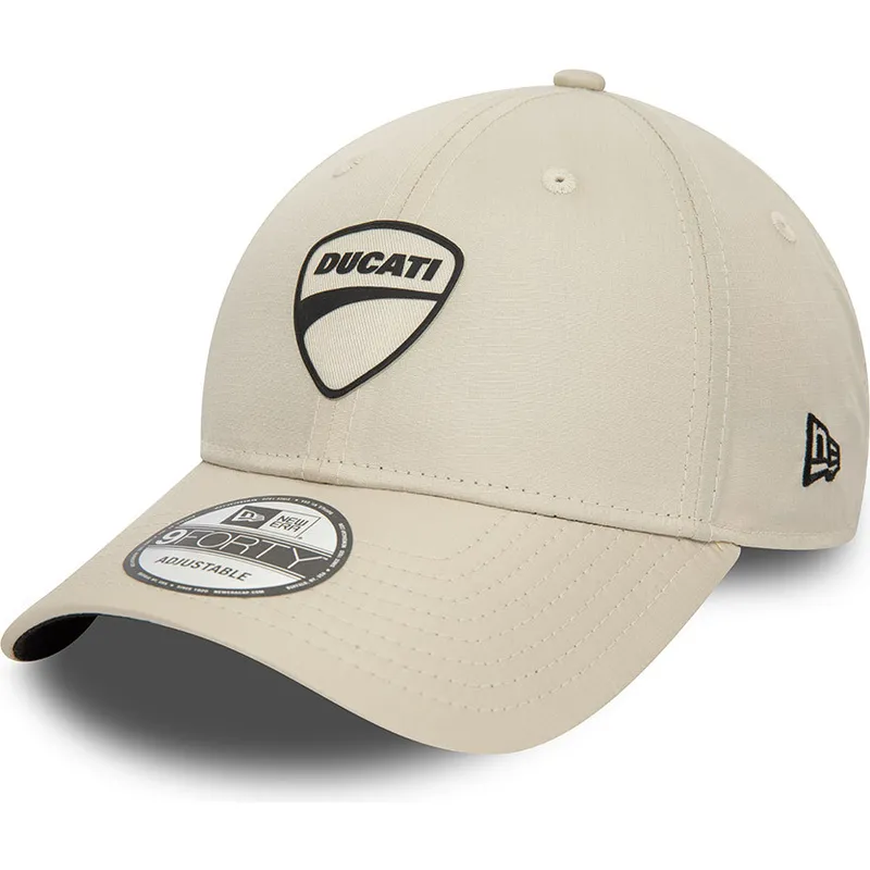 kepsar-curva-beige-justerbart-band-9forty-ripstop-fran-ducati-motor-motogp-av-new-era