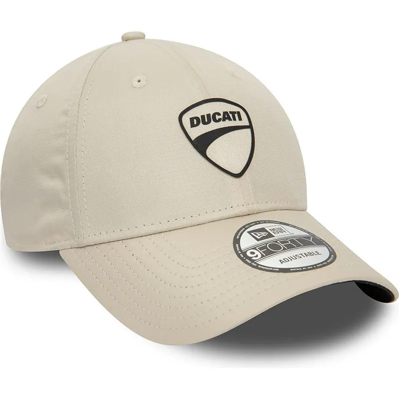 kepsar-curva-beige-justerbart-band-9forty-ripstop-fran-ducati-motor-motogp-av-new-era