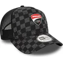 svart-truckerkeps-9forty-a-frame-all-over-print-check-fran-ducati-motor-motogp-av-new-era