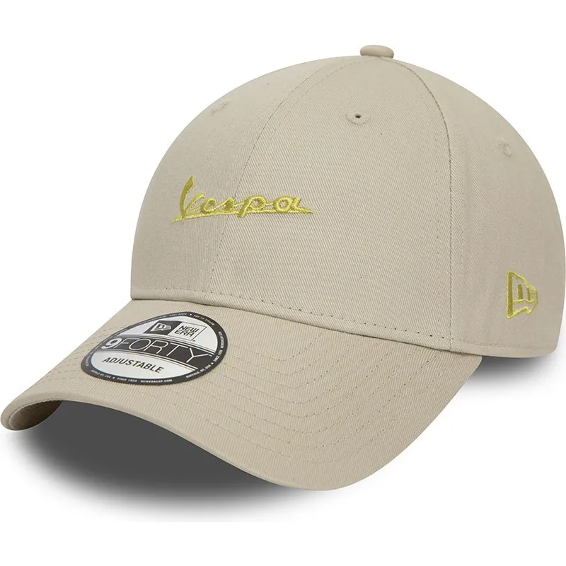 kepsar-curva-beige-justerbart-band-9forty-seasonal-colour-fran-vespa-piaggio-av-new-era