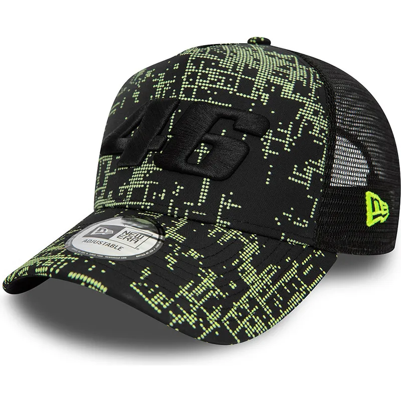 kepsar-curva-svart-snapback-9forty-a-frame-poly-print-fran-valentino-rossi-vr46-motogp-av-new-era