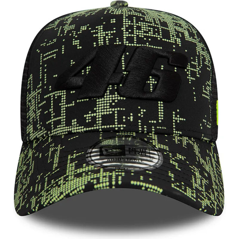 kepsar-curva-svart-snapback-9forty-a-frame-poly-print-fran-valentino-rossi-vr46-motogp-av-new-era