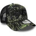 svart-truckerkeps-9forty-a-frame-poly-print-av-valentino-rossi-vr46-motogp-fran-new-era