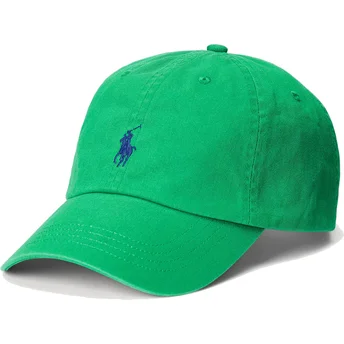 Kepsar böjd grön justerbart band Cotton Chino Classic Sport av Polo Ralph Lauren