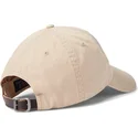 beige-justerbar-keps-med-bojd-skarm-och-beige-big-pony-logga-chino-classic-sport-fran-polo-ralph-lauren
