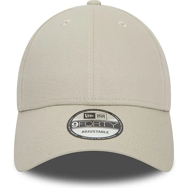 kepsar-curva-beige-justerbart-band-9forty-av-new-era