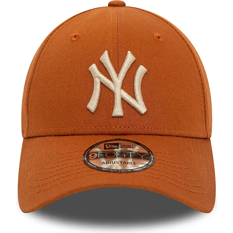 kepsar-curva-brun-justerbart-band-9forty-league-essential-fran-new-york-yankees-mlb-av-new-era