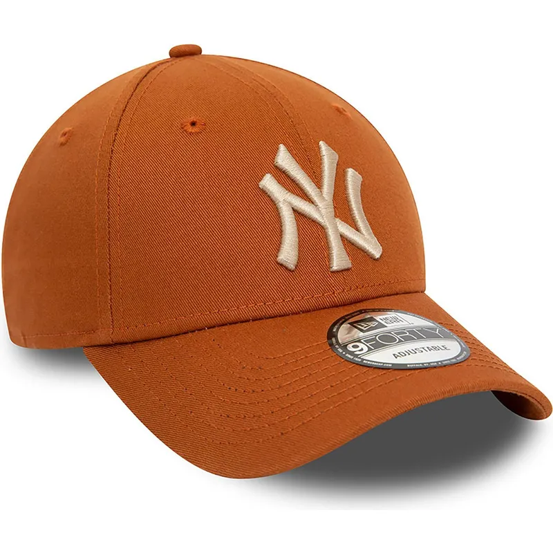 kepsar-curva-brun-justerbart-band-9forty-league-essential-fran-new-york-yankees-mlb-av-new-era