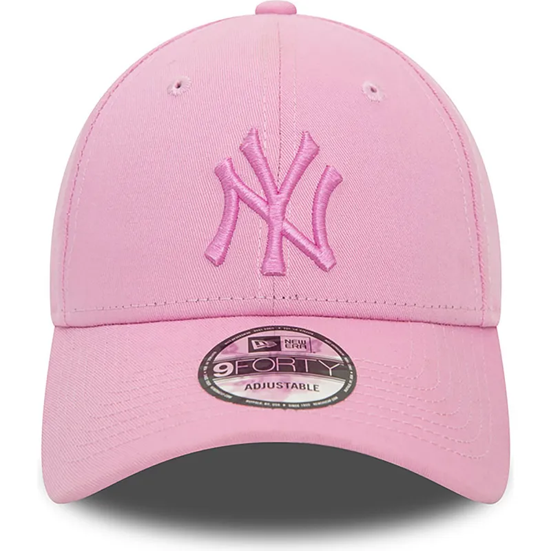 rosa-justerbar-bojd-keps-med-rosa-logotyp-9forty-league-essential-new-york-yankees-mlb-fran-new-era