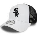 chicago-white-sox-mlb-new-era-vit-och-svart-a-frame-league-essential-truckerkeps