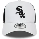 chicago-white-sox-mlb-new-era-vit-och-svart-a-frame-league-essential-truckerkeps